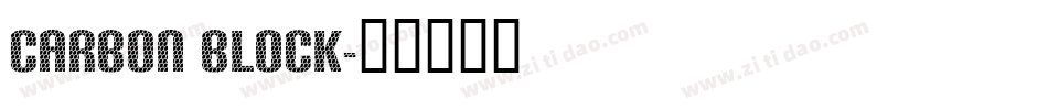 Carbon Block字体转换